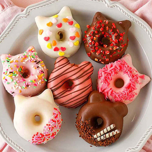 donuts forme animaux faits avec moule antiadhesif