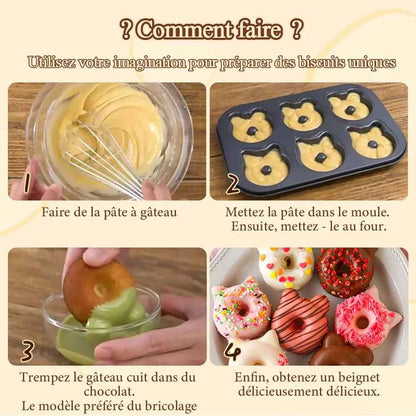 idée recette à faire avec moule donut forme animaux