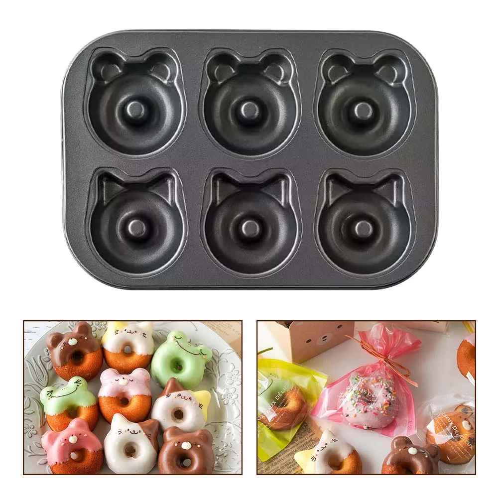 moule donuts forme animaux avec glaçage