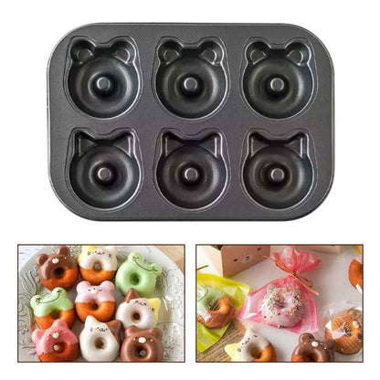 moule donuts forme animaux avec glaçage