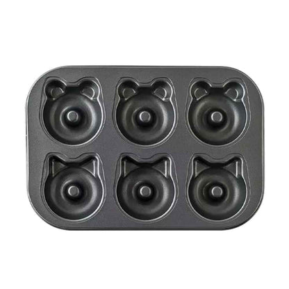 moule donuts six cavités antiadhesif forme animaux